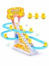 Duck Escalator Track Toy for Kids with Climbing Stairs, Lights & Sound