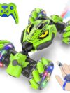 Toystor 4WD high-speed gesture control RC car with double-sided driving, 360° stunts, and drift action—perfect for kids aged 6–12.