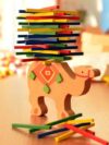 Wooden Educational Camel Balance Beam Game for Kids
