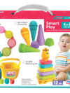 Smart Play 4-in-1 Toddler Toy Set by Toymate | Baby Learning & Activity Kit for 12+ Months
