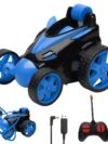 Rechargeable 360° RC Stunt Car for Kids | Double-Sided Flip, Drift & Spin | 4WD High-Speed Off-Road Remote Control Car with LED Lights & Sound | Durable Multi-Colour Toy Car for Boys & Girls Ages 4–12