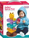 ToyStor Safari Spiral Fun – 4-Tier Jungle Rolling Ball Toy For 12 Months + (Multicolor)