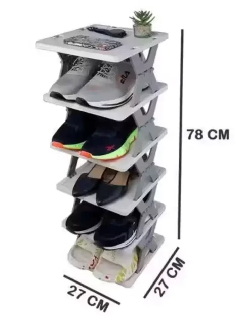StackMate 6-Layer Foldable Shoe Rack