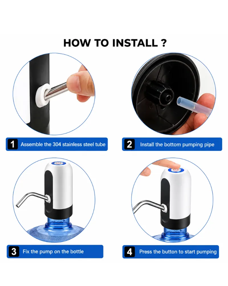 AquaFlow Rechargeable Water Dispenser Pump - Image 2
